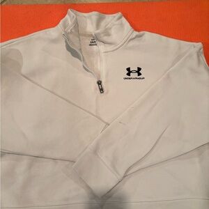 Under Armour Womens Cream Crop Quarter Zip